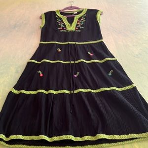 Size 6 black embellished dress